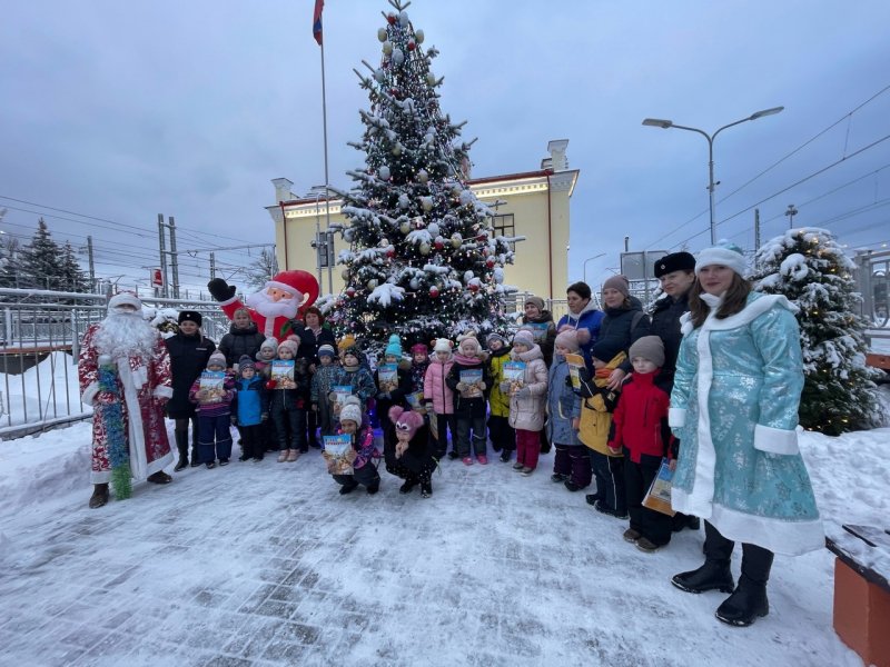Полицейский Дед Мороз шагает по Новгородской области
